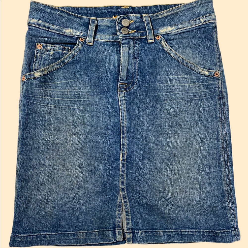 Womens Hudson Jeans Denim Skirt